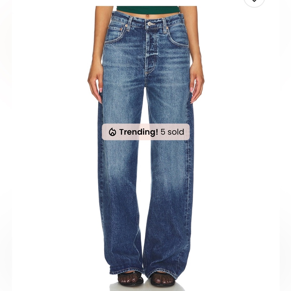Citizens Of Humanity Blue Wide Leg Jeans